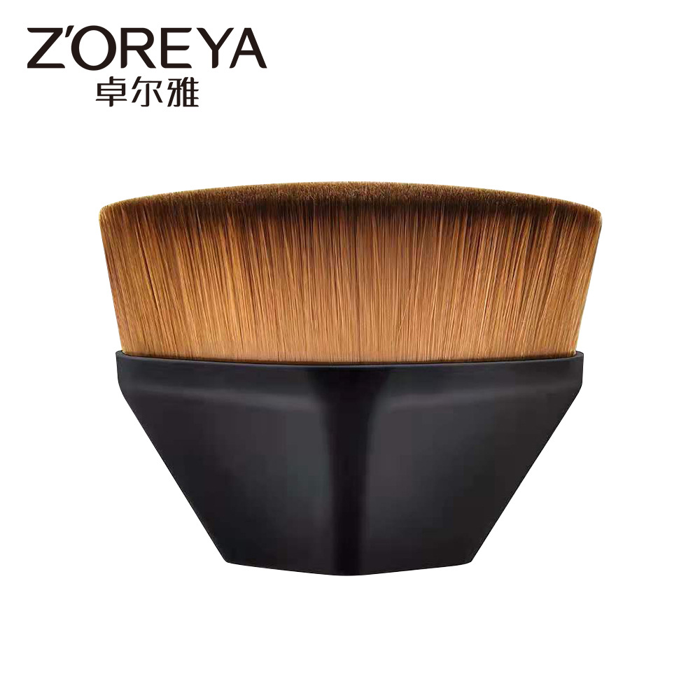 Zhuolya nuevo N ° 55 cepillo Fundación mágica niñas herramientas de maquillaje sin fisuras corrector rubor cepillo de maquillaje al por mayor