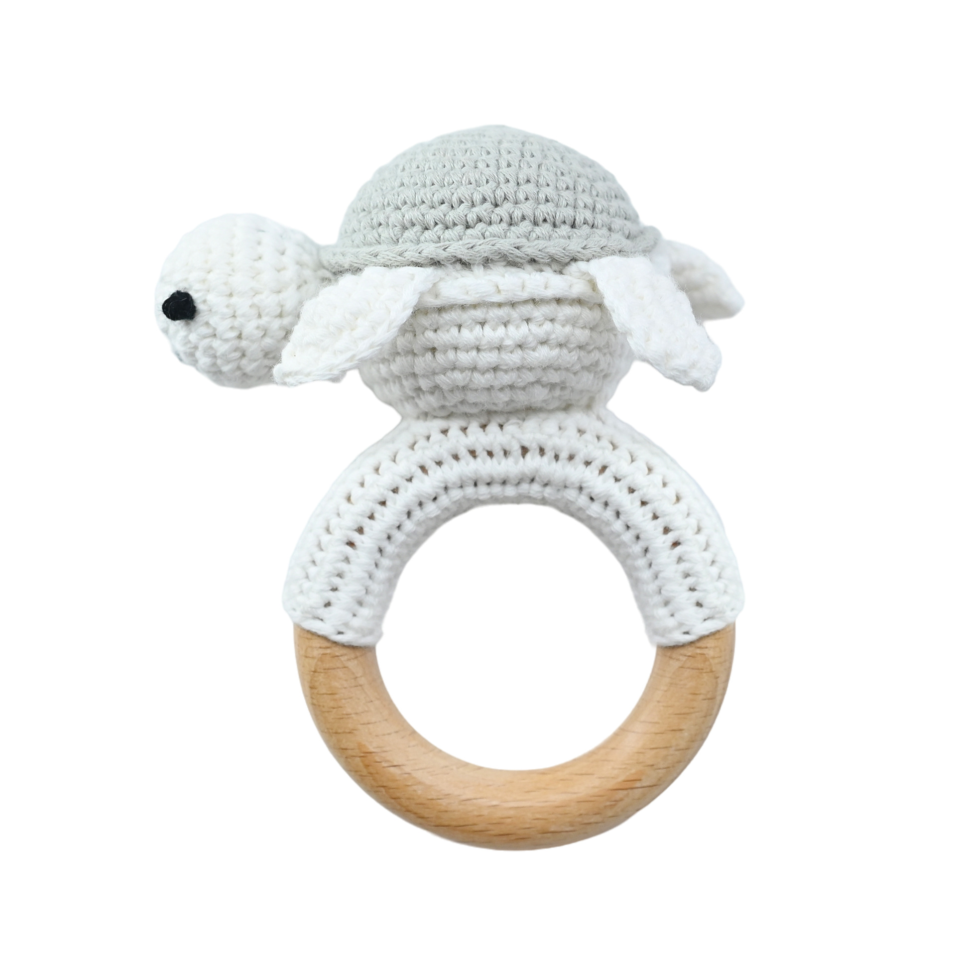 Productos para bebés círculos de haya para bebés, bebés creativos, manos tranquilizadoras, cuentas, ganchillo de animales, campanas