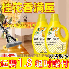 新品桂花拖地液持久留香家用清洗剂地板清洁剂洗地面洁瓷剂一拖净