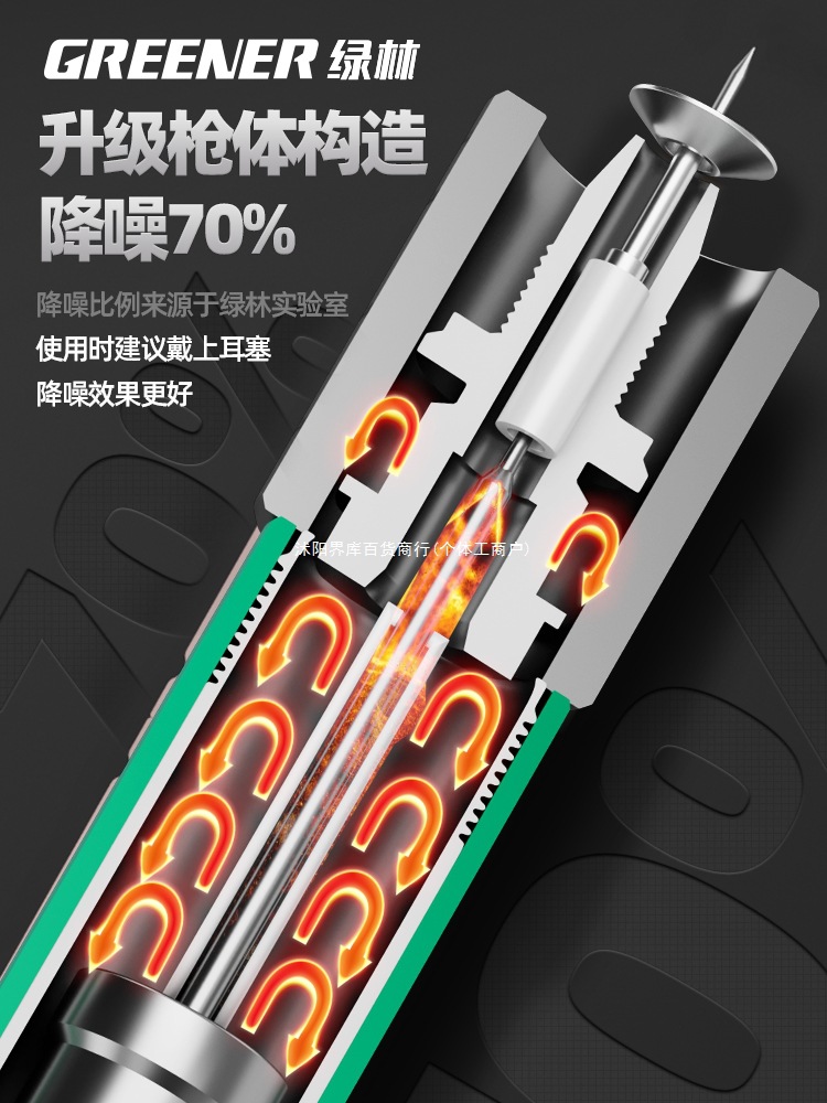 绿林炮钉枪打钉吊顶一体气钉枪混凝土迷你超静消音射钉枪