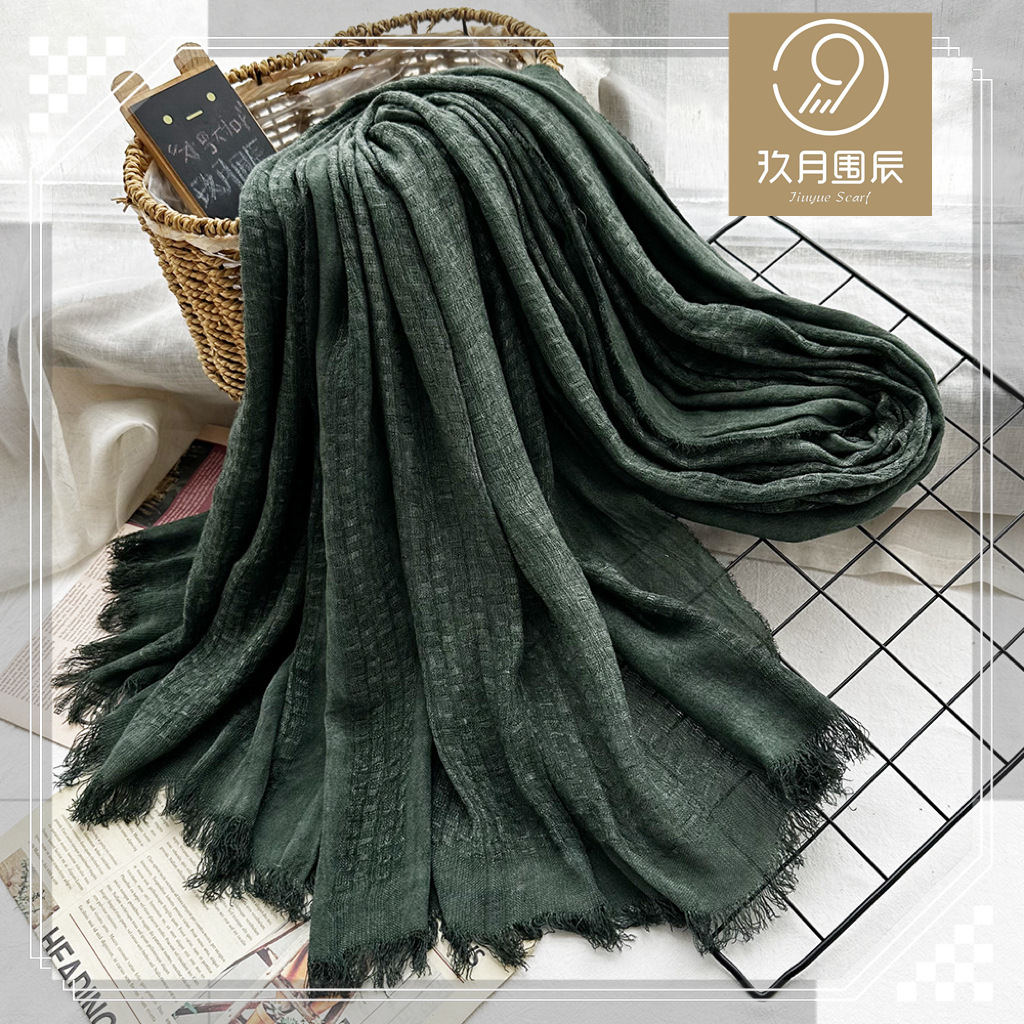 Autumn solid soft scarf
