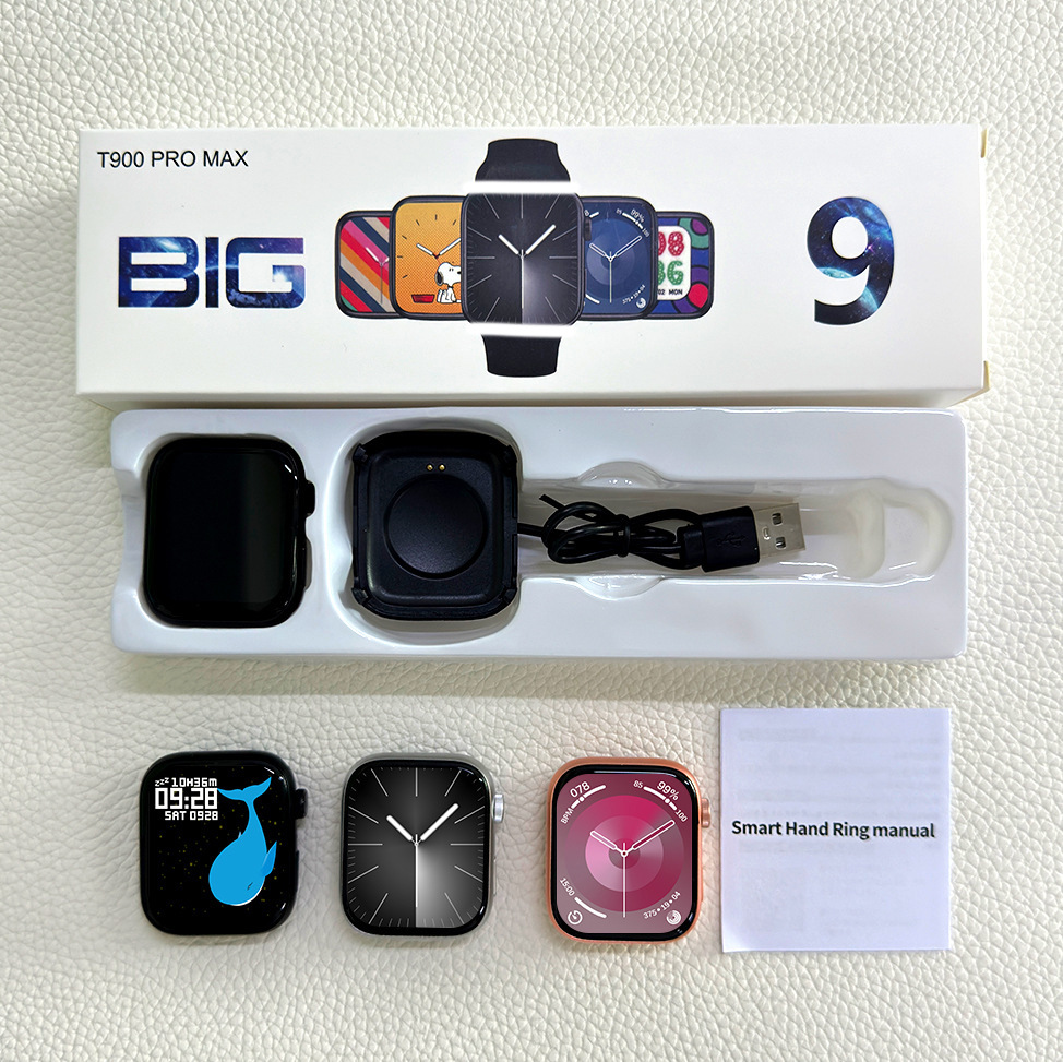 Reloj inteligente t900promax, pulsera inteligente t900, llamadas por Bluetooth, frecuencia cardíaca, presión arterial, podómetro de salud, ejercicio