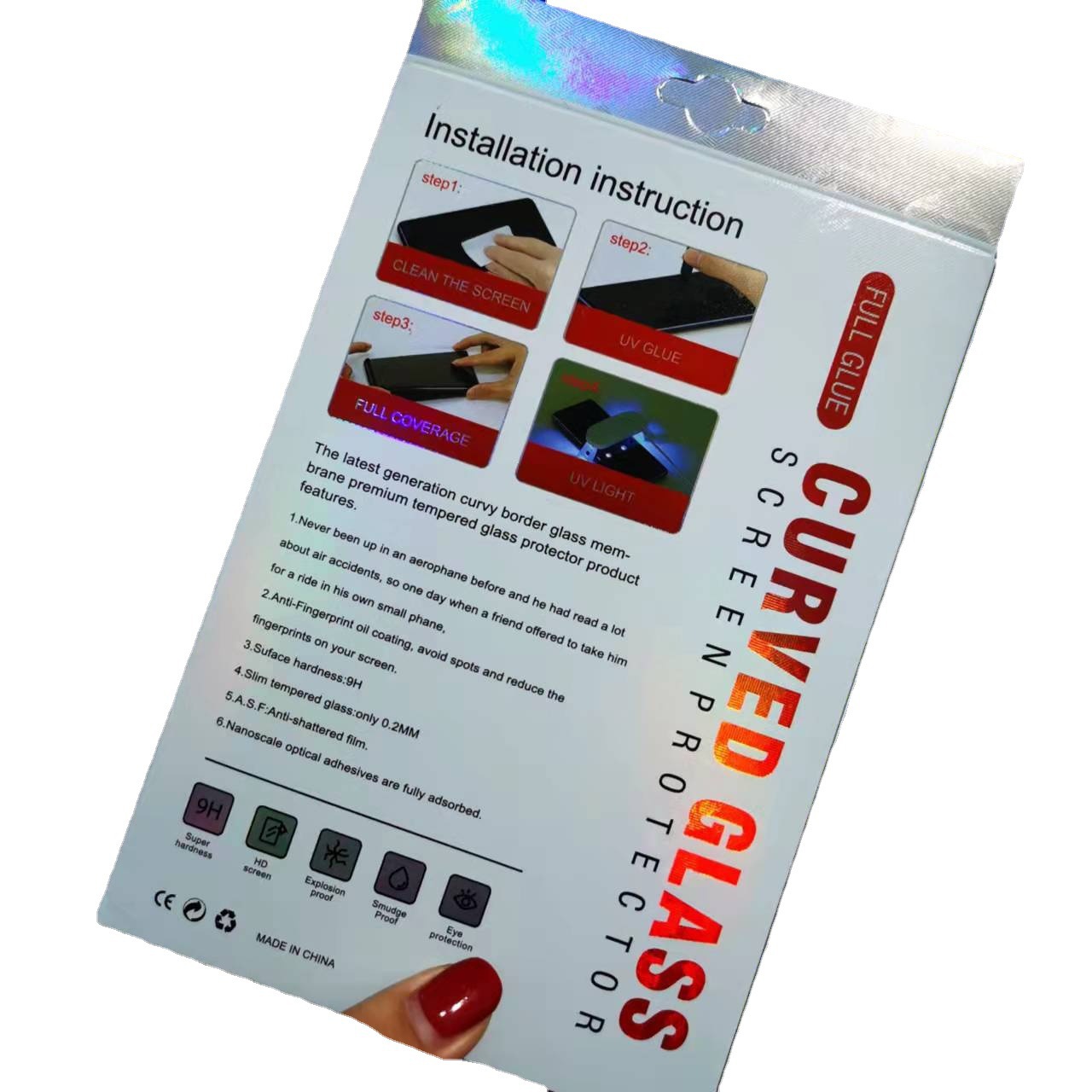 Aplicable a la película protectora OPPOFINDX6PRO xiaomi 12/honor 70PRO pantalla curvada película templada UV película a prueba de pío