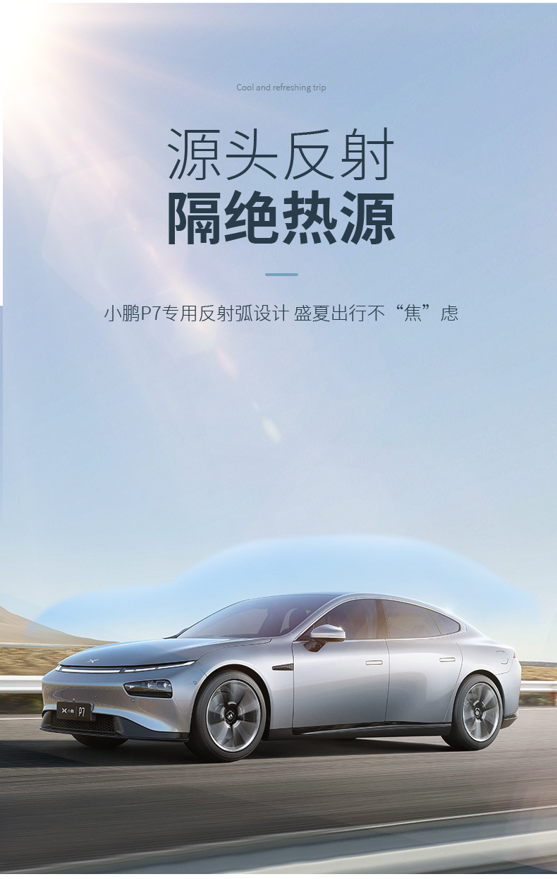 Xiaopeng P7/P7I/G6 Suede Electrostatic Adsorption Sunroof Sunshade P5/G3/G9 Canopy Sun Protection Sunshade