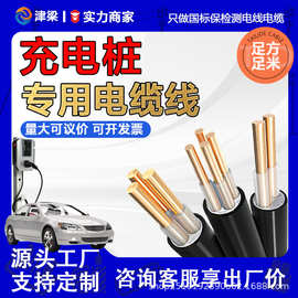 新能源汽车充电桩电缆线3芯6平方7KW电线国标铜芯户外开关电源线