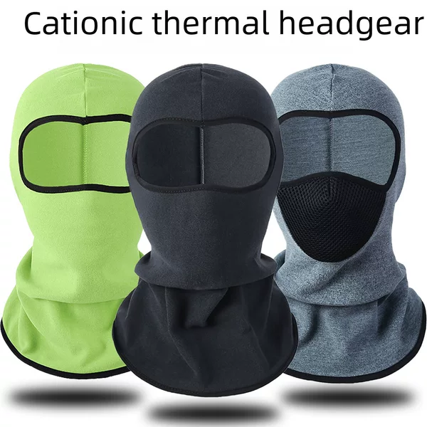 Cross-Border Cycling Headgear and Face Mask, Winter Thickened Warm Headgear and Face Mask, German Velvet Windproof Sports Mask