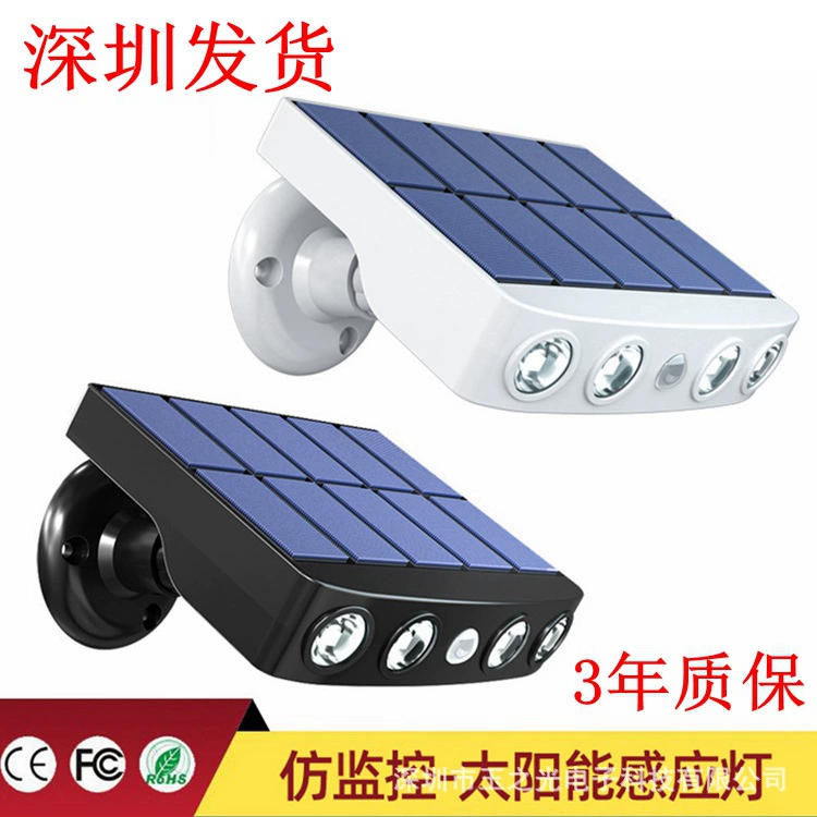 Трансграничный светильник солнечного контроля Двор Сад сельское Наружное освещение Настенный светильник уличный фонарь солнечного индукционного мониторинга