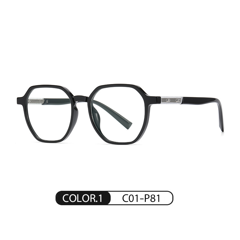 2022 Nueva miopía gafas de marco de moda de las mujeres gafas lisas TJ852 ultra-ligero TR90 multi-Frontera azul gafas de luz de los hombres