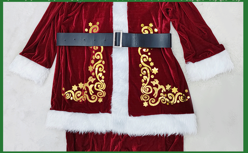 Christmas Vintage Style Color Block Stage Costume Props display picture 1