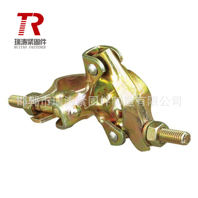 RT 瑞涛 工厂直销批发英式冲压扣件钢板扣冲压镀彩锌直角扣件