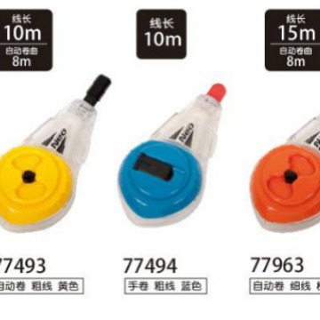 日本亲和SHINWA77963木工墨斗10M 77493手动墨技自动划线粉斗15M