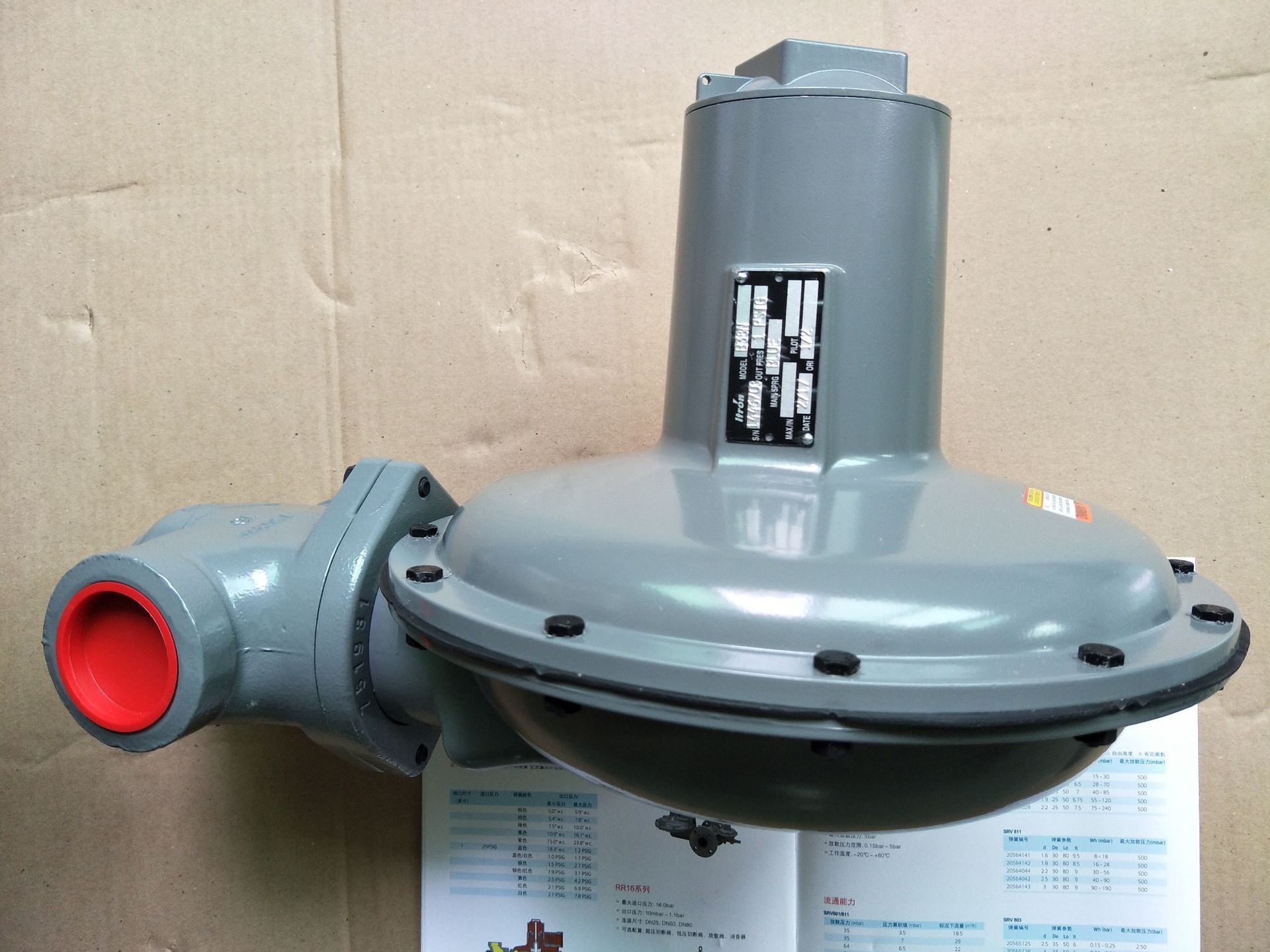 全新原包装德国ITRON埃创B38N/DN40天然气液化石油气调压减压阀