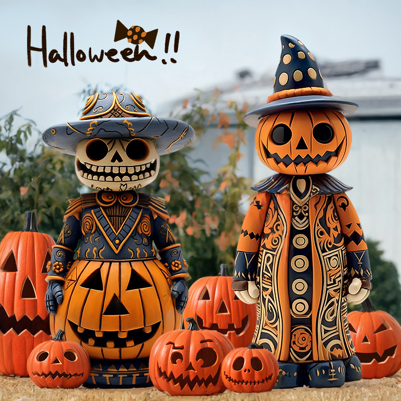 万圣节南瓜幽灵装饰kt板派对人形立牌摆件场景布置万圣节装扮道具