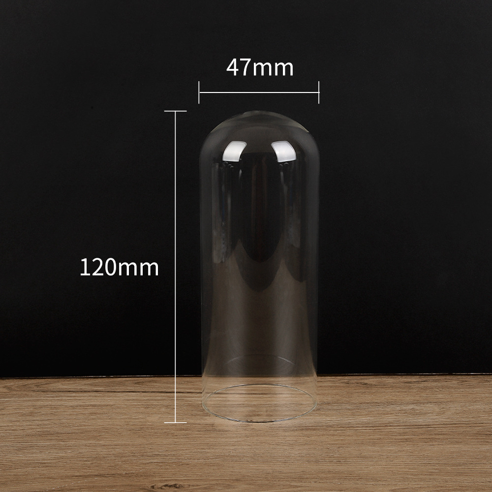 Flor inmortal cubierta de vidrio DIY hecha a mano micro paisaje decoración de escritorio cubierta de vidrio caja de exhibición cubierta de vidrio de flor inmortal