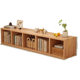 Children's Bookshelf Solid Wood Storage Rack Low Bookcase Simple Storage Cabinet Household Single-Layer TV Cabinet Can Be Done Bay Window Cabinet