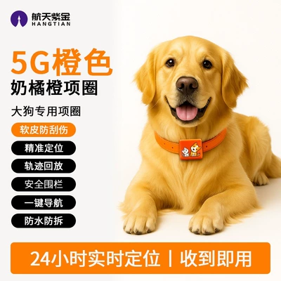 tracking gadget collar to prevent — GPS Locator - 5g-orange-tangerine-orange-collar-for-large-dogs-soft-leather-anti-scratch-precise-positioning-track-playback-safety-fence-one-click-navigation-waterproof-anti-removal-anti-bite
