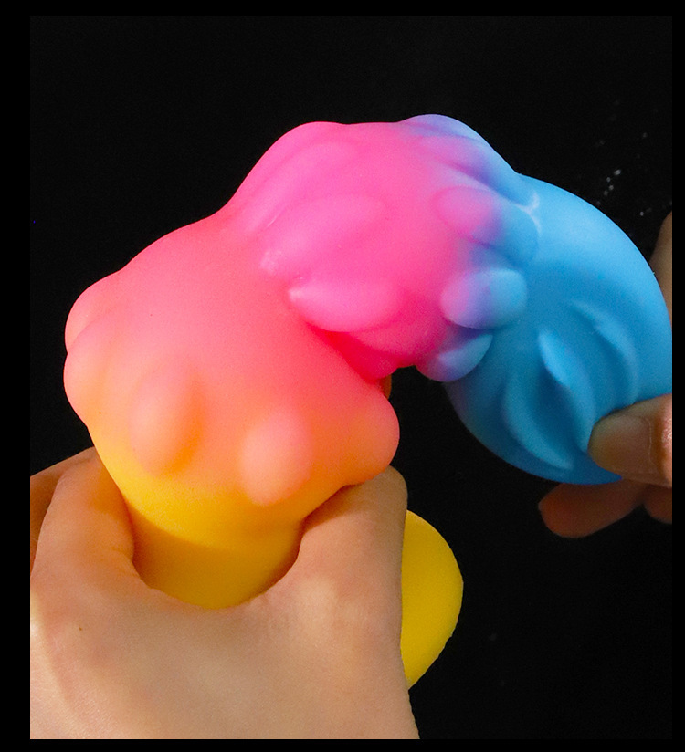 Jiuai Special-Shaped Silicone Anal Plug Dildo, Gourd Flower Extra Large, Multicolor — detail image 14