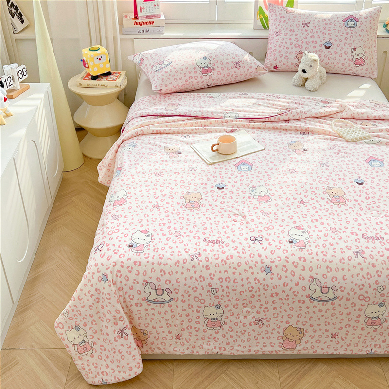 A級ベビー・マタニティグレード大豆繊維ニット綿夏用掛け布団、洗濯機で洗える夏用子供用薄掛け布団、ギフト用エアコン掛け布団