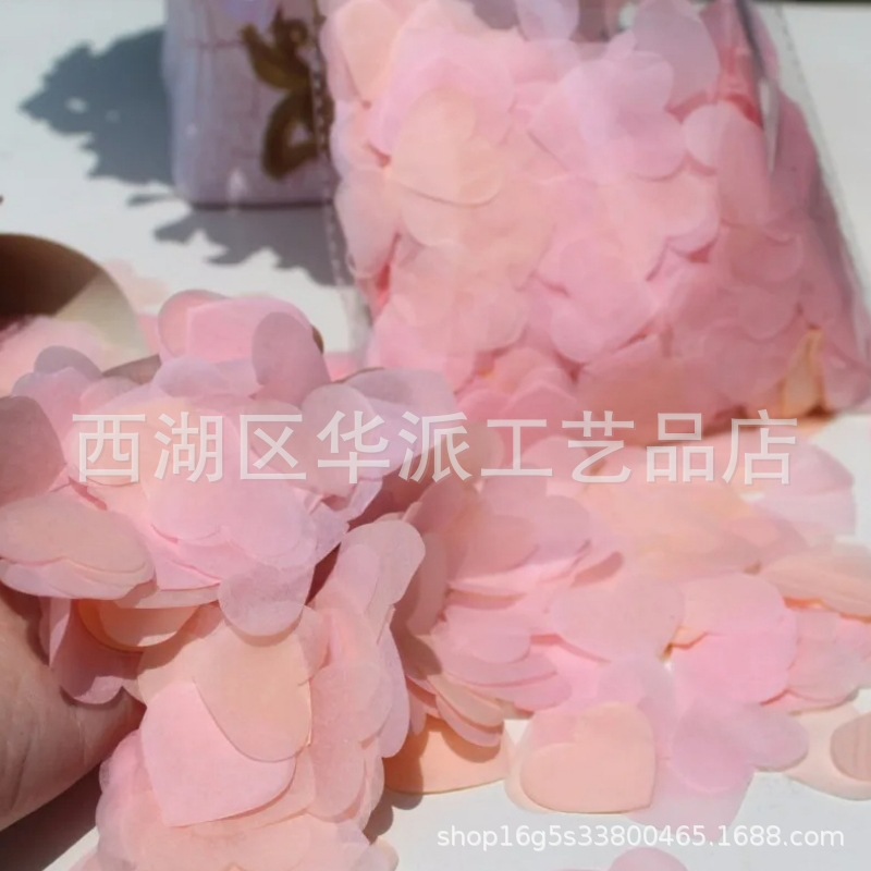 10g colorido 2.5cm confeti de amor fiesta de bodas de San Valentín sosteniendo pétalos globos transparentes relleno de bola de olas