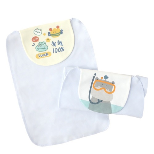 Baby sweat-absorbent towel, baby sweat-proof towel, children's sweat towel, kindergarten pad sling, medium-sized children's sweat-proof towel, 0-8 years old
