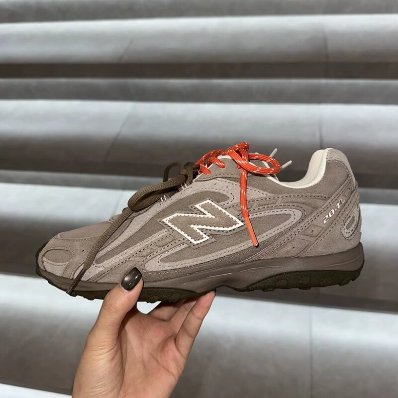 Nb204 Leather Laces German Training Style Miu Series Arch Support Low-Top Casual Shoes Unisex Light Brown
