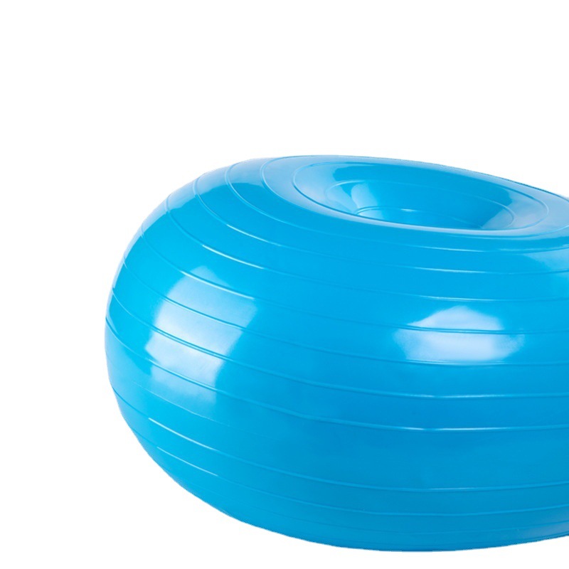 Bola de Yoga de donut nueva engrosada de plástico grande Bola de fitness deportes caseros al aire libre Bola de equilibrio al por mayor
