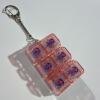Double row six buttons-transparent shell-red cap