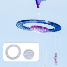 滴胶diy模具风铃磨具蜻蜓蜂鸟蝴蝶太阳月亮星星圆环小仙女圆牌树