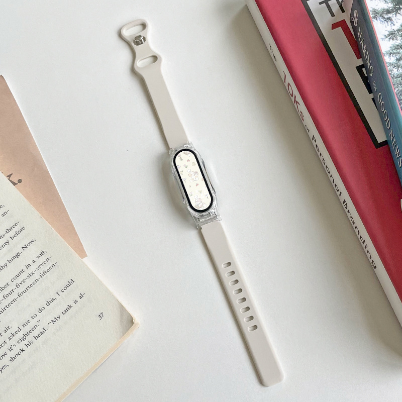 살구색 + 투명 케이스