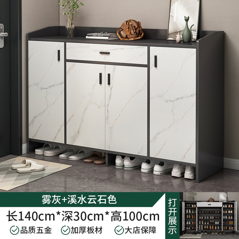 Gabinete de zapatos de puerta doméstica nuevo modelo 2024 explosivo corredor exterior de entrada en el armario de entrada integral de almacenamiento económico de zapatos estante