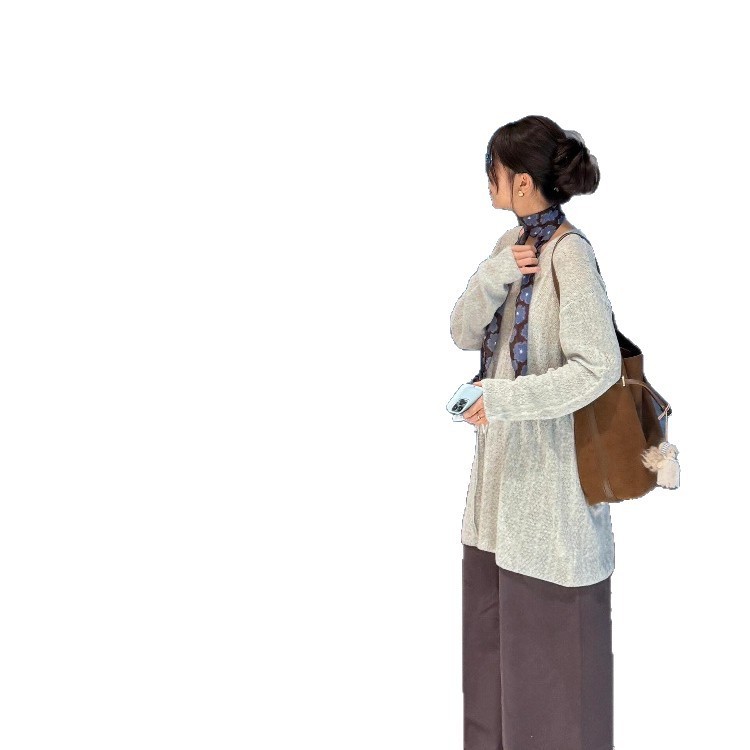 韩系蓝色花朵长条丝巾女夏季高级感系脖领巾薄款气质时髦发带配饰|undefined