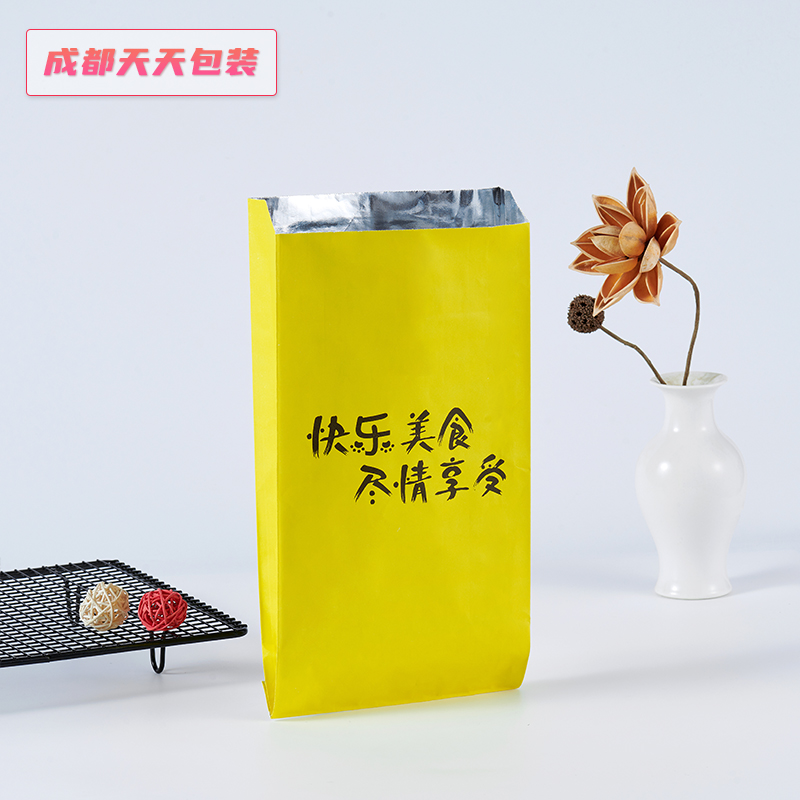 Bolsa de embalaje de barbacoa aislante bolsa de papel de estaño personalizada kebabs para llevar un solo uso chapa frita chapa de chapa