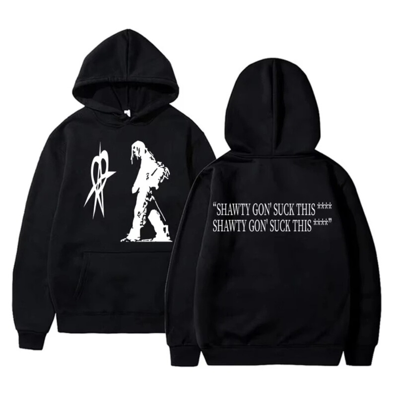 【Cross-Border European Code】Hip-Hop Retro Rapper Playboi Carti's Opiate Sweatshirt Destroys Loneliness Super