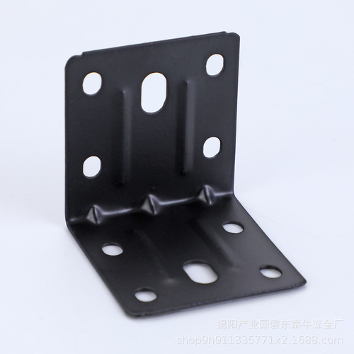 Bathroom stainless steel black and white paint corner code cabinet bathroom furniture fixed accessories 90 degree right angle iron laminate bracket