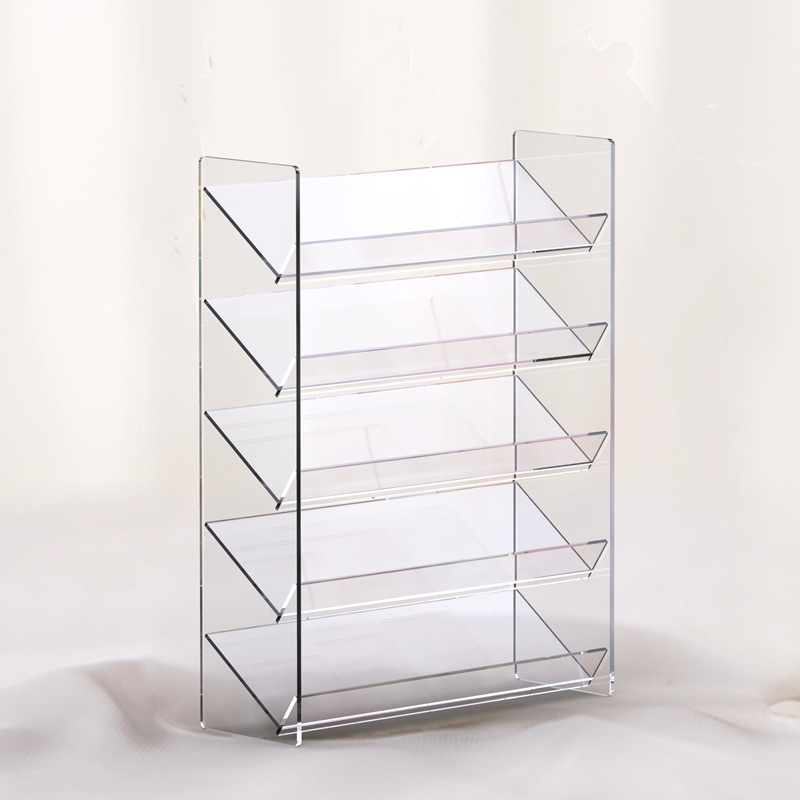 Eyeshadow palette storage box, cushion compact display, plastic organizer for desktop, stamp, lipstick, and makeup cosmetics storage rack