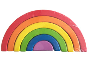 6 unids pino pequeño arco iris tablero