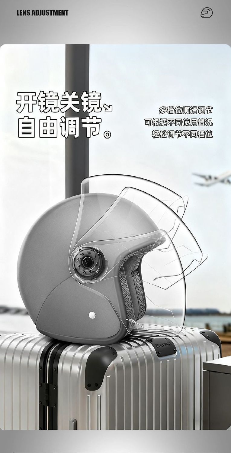 3C Certified Electric Motorcycle Helmet for Men and Women