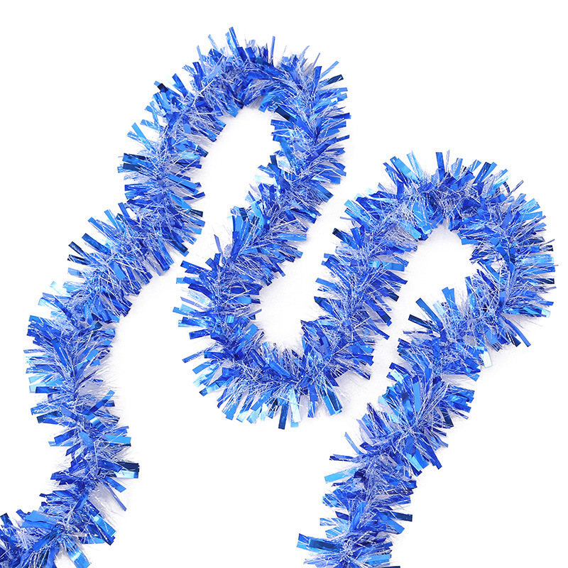 Navidad colorido raya lana raya Garland bar escuela kindergarten atmósfera diseño partido apoyos decoración del árbol de Navidad