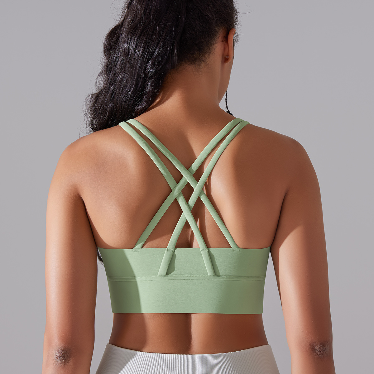 127g Weight Sleeveless Sleeve Length Nylon, Spandex Fabric Type Short Top Length Halter Crisscross Tank Tops Type Fitness, Yoga Occasion U Neck Neckline Solid Color Pattern Sports Style Sports Solid Color Nylon Spandex U Neck Active Tops Halter Crisscross Tank 142