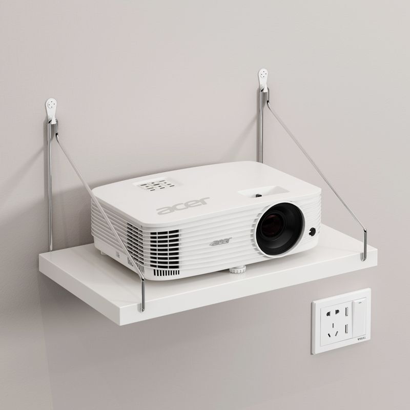 Projector Bracket Without Punching Holes Living Room Wall Wall-Mounted Storage Rack Router Storage Bookshelf Hanging Tray Hanger