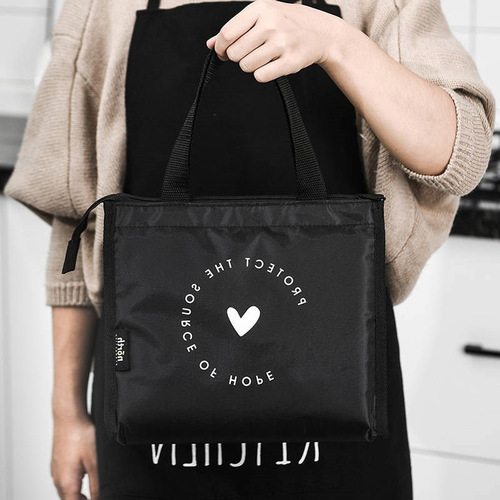 Japanese style portable lunch bag insulated lunch box bag lunch box with lunch bag student office worker hand-held lunch bag