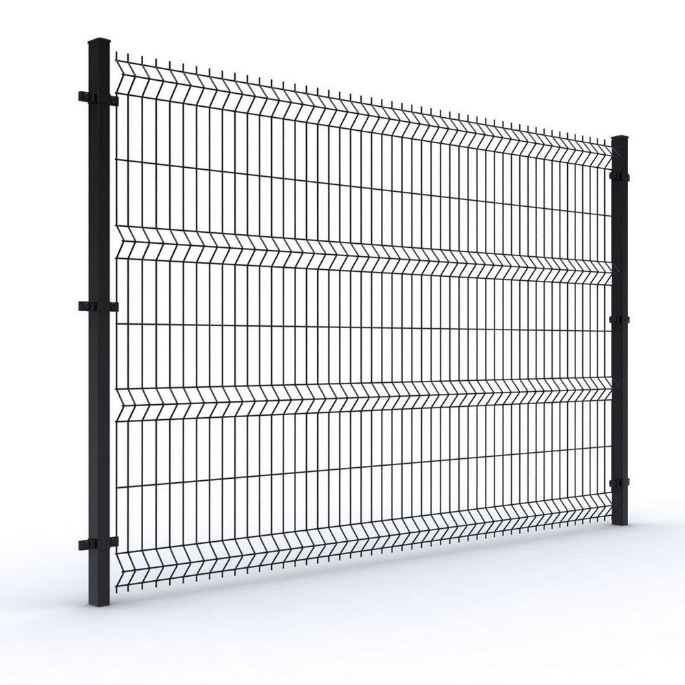 2米高 果园河道边防护网 体育场浸塑铁丝围栏网 室外庭院护栏网