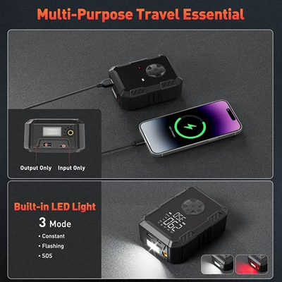 Display Dual-Screen Car Air | Hava nasosu