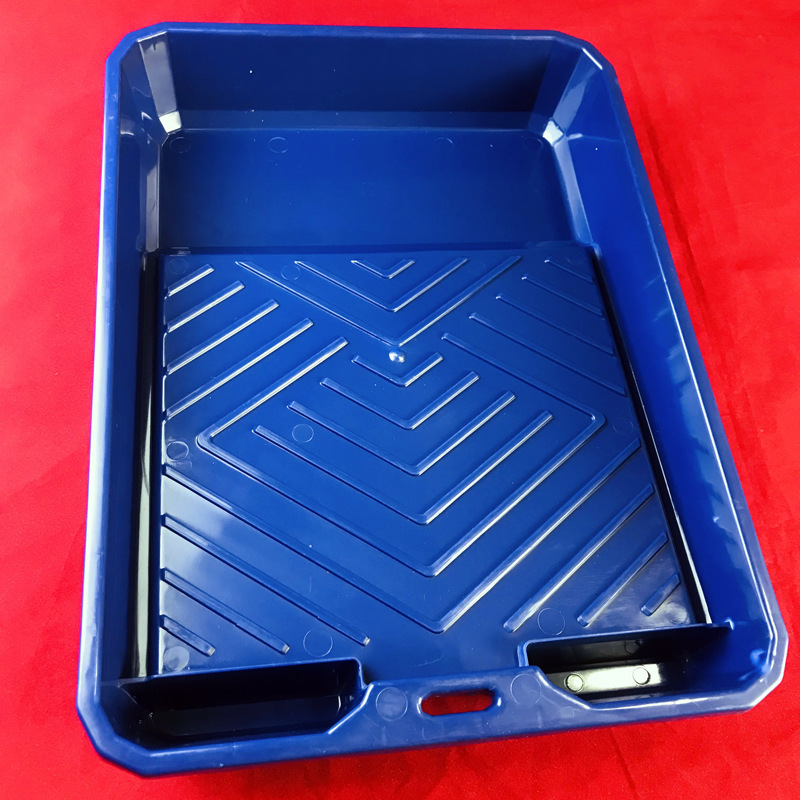 メーカー卸売り9インチ大サイズのプラスチックトレイのペンキの皿のローラーブラシセットのペンキの箱の絵の具の皿の芸術のツール|undefined