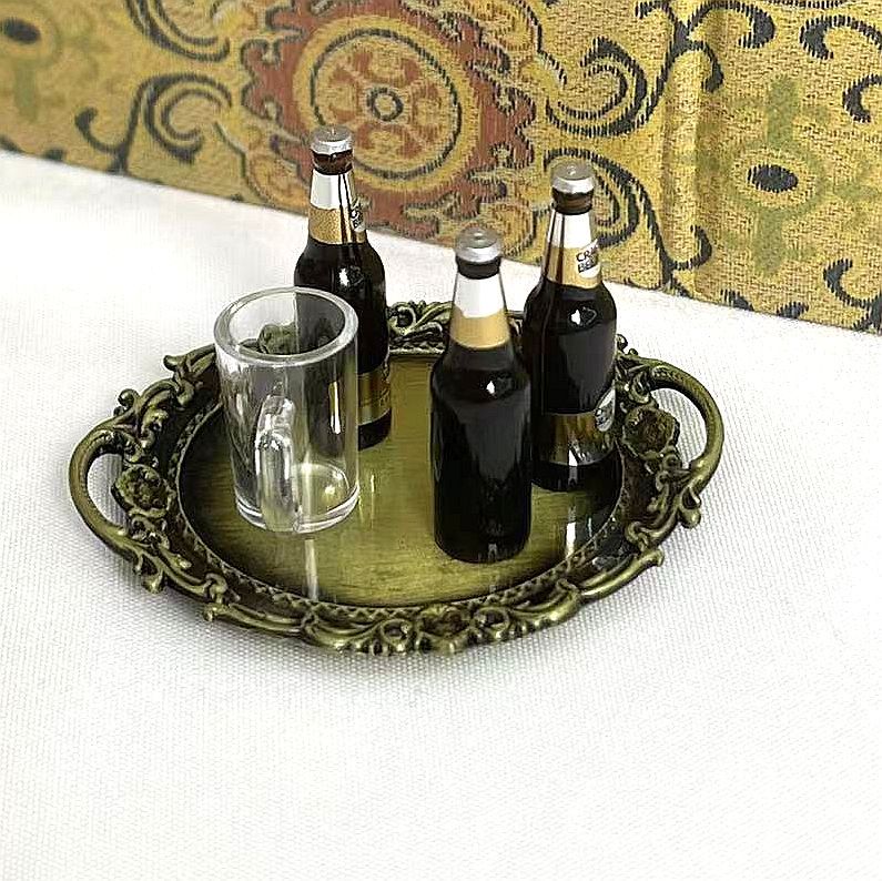 레트로 디스크 + 병 + 컵