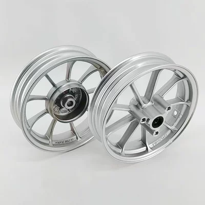 Motorcycle wheel hub — Rim Steel Rim Bell - 12-core-taiwan-version-silver-front-disc-and-rear-drum