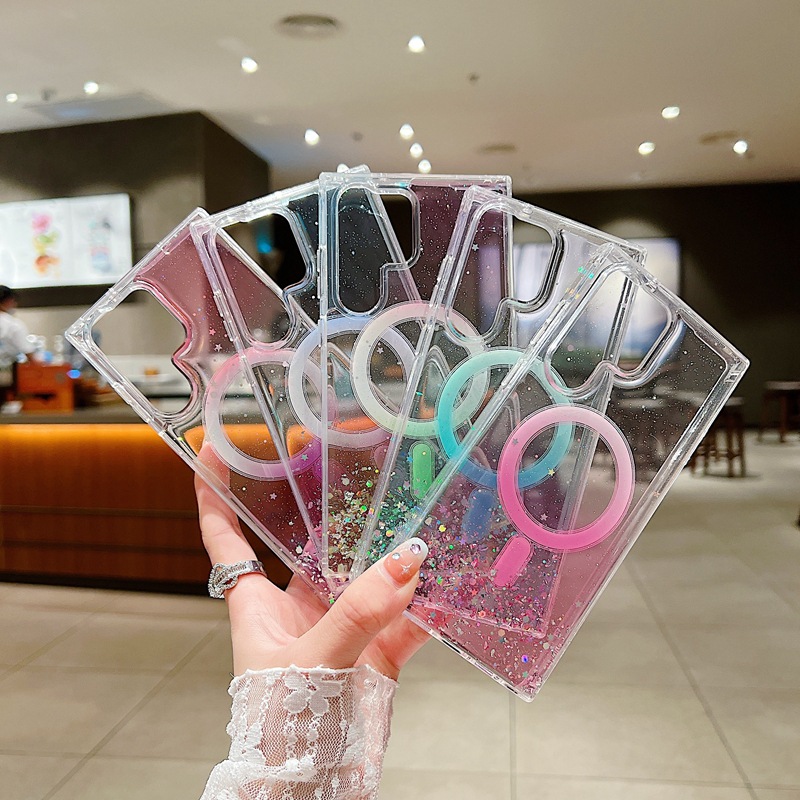 Magnetic Glitter Phone Case For Samsung S23 Ultra And S22 Plus_voghion.com