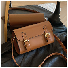 復古小眾跨境劍橋包2024新款潮流郵差英倫學院風百搭單肩斜挎包女