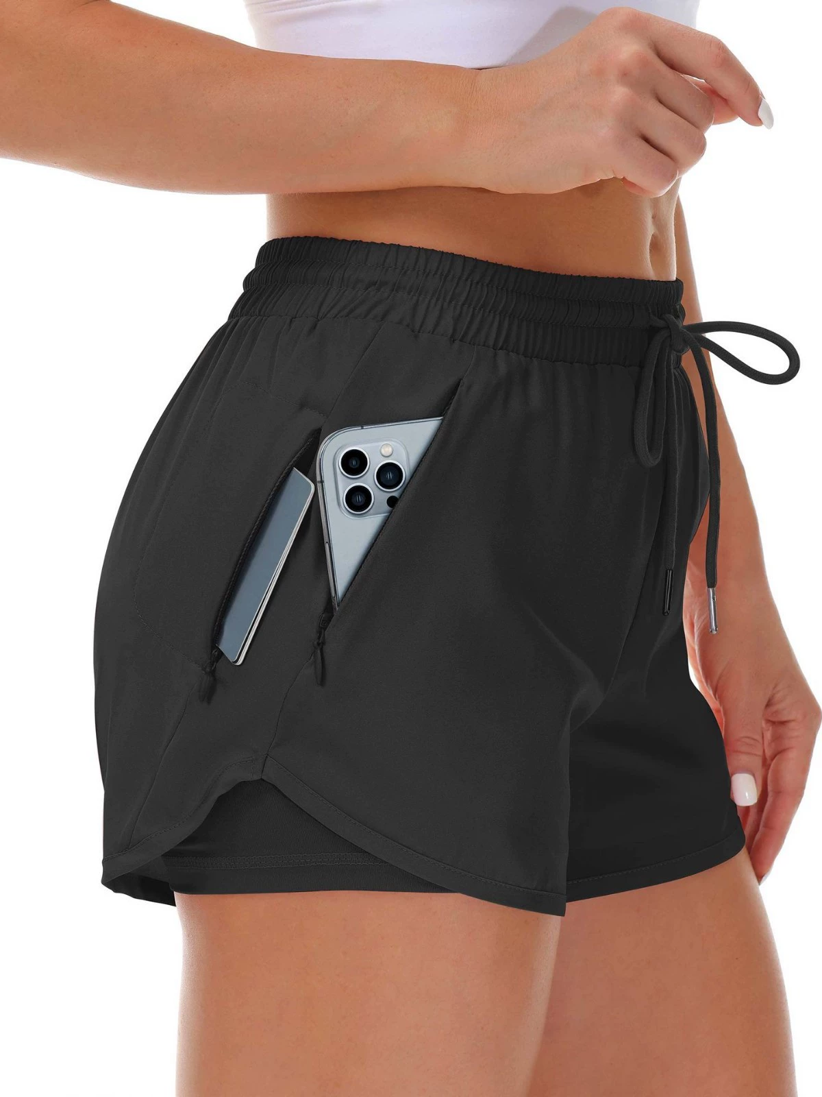 Летняя йога одежда, шорты, брюки, быстро сохнущие защитныеUnderwear для зала, набор, для бега, свободная посадка
