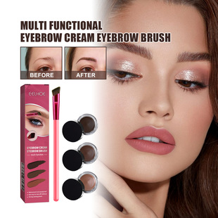 Eelhoe Multifunctional Eyebrow Brush Set Portable Eyebrow Brush Eyebrow Cream Beveled Wild Eyebrow Eyeshadow Contour Makeup Brush